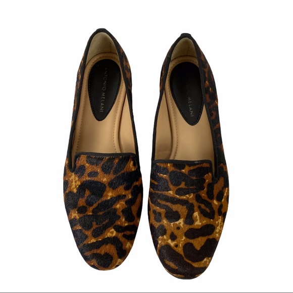 Antonio Milano Bovine Hair Leopard Print Flat - Picture 3 of 5